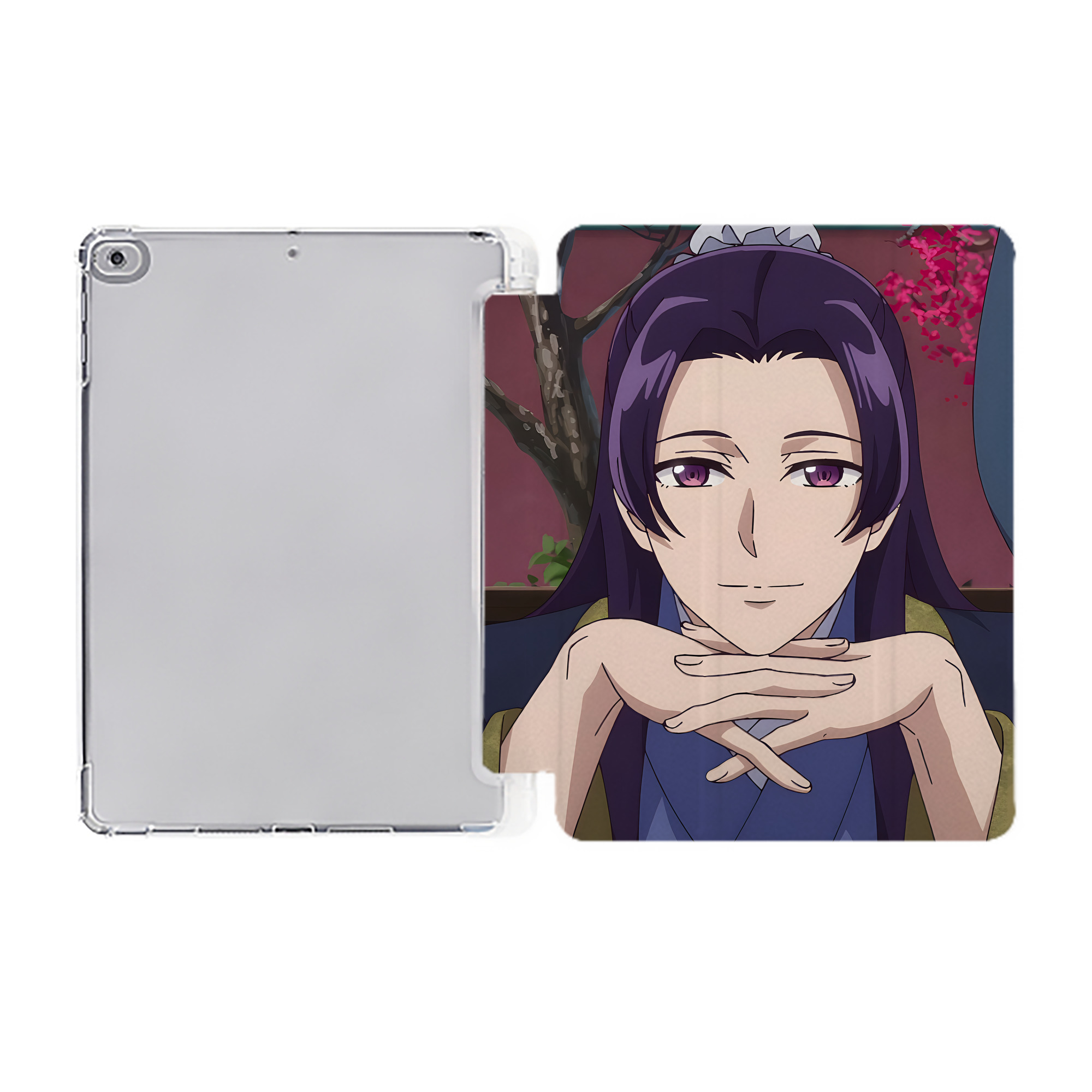 （画像用） 薬屋のひとりごと The Apothecary Diaries IPad ケース ペン収納付き 三つ折りスタンド PUレザー×シリコン 対応機種9.5/10.5/10.9インチ